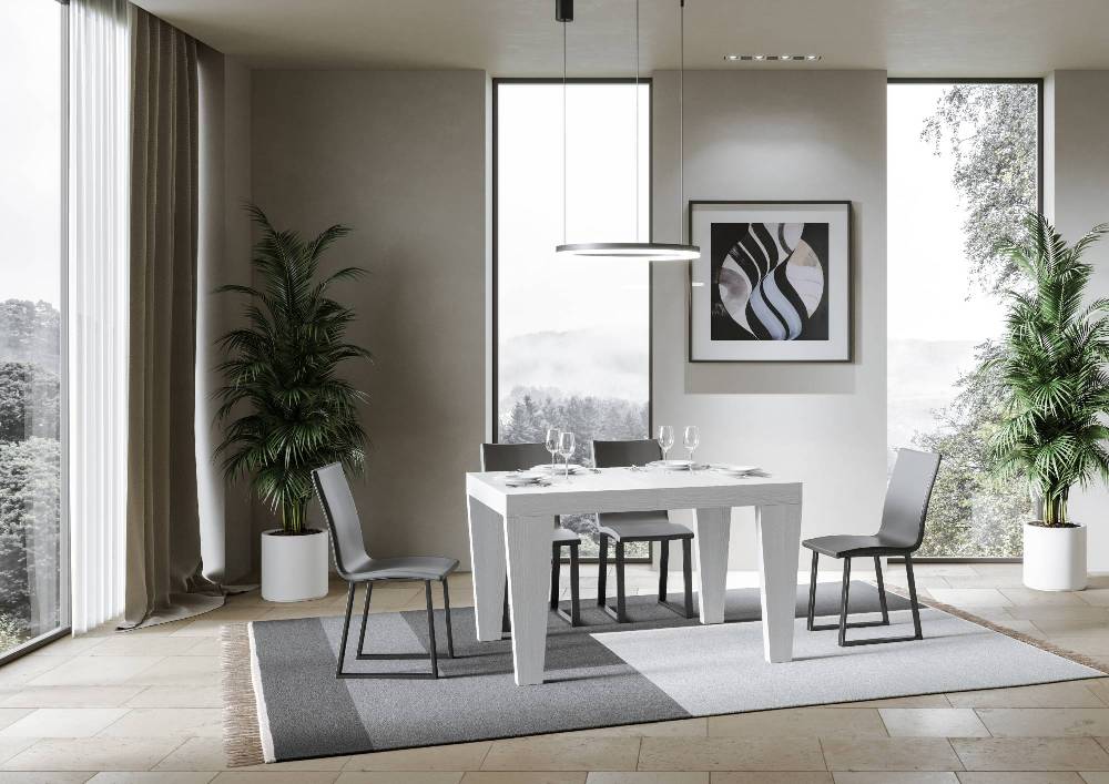 Itamoby Tavolo Spimbo Allungabile Bianco Frassino 90×130 Allungato 390 Consegna Veloce
