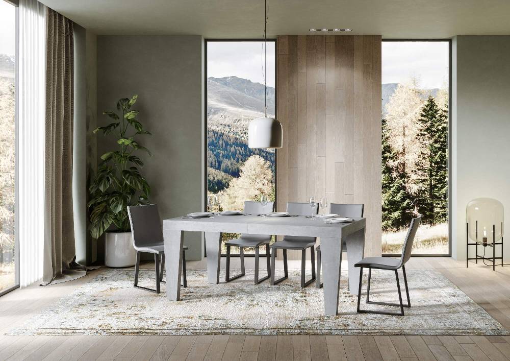 Itamoby Tavolo Spimbo Allungabile Cemento 90×180 Allungato 284 Fino Al -60%