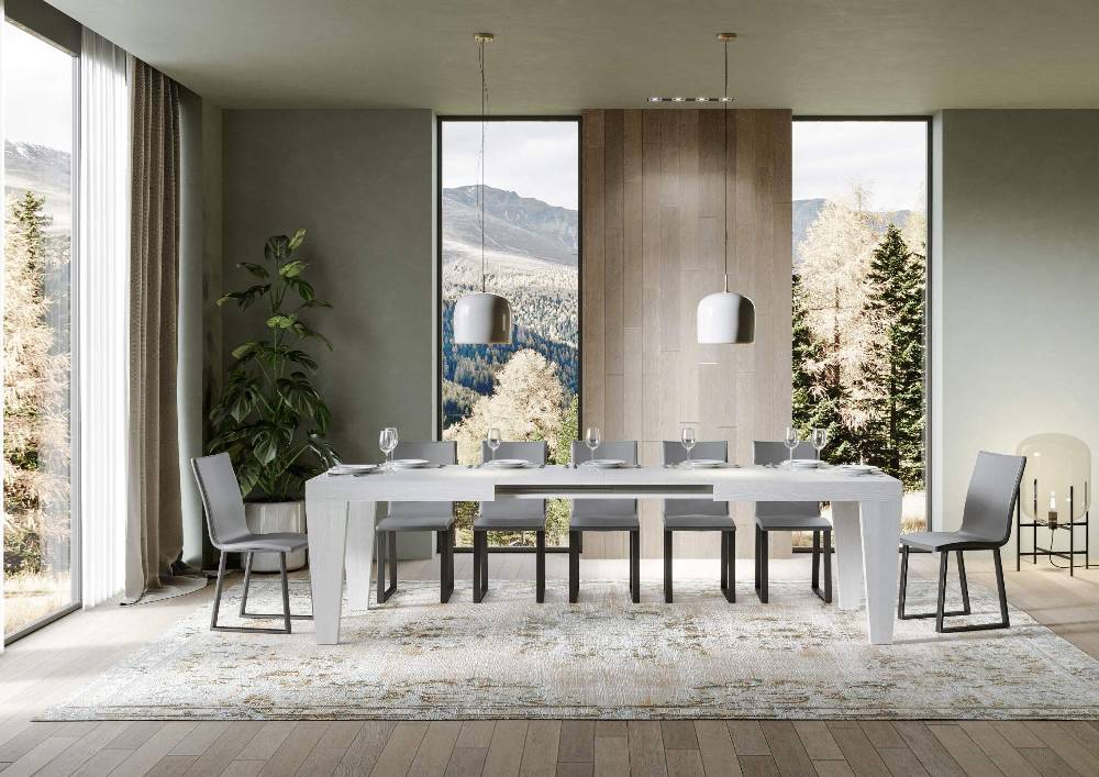 Itamoby Tavolo Spimbo Allungabile Bianco Frassino 90×180 Allungato 284 Affare Del Giorno