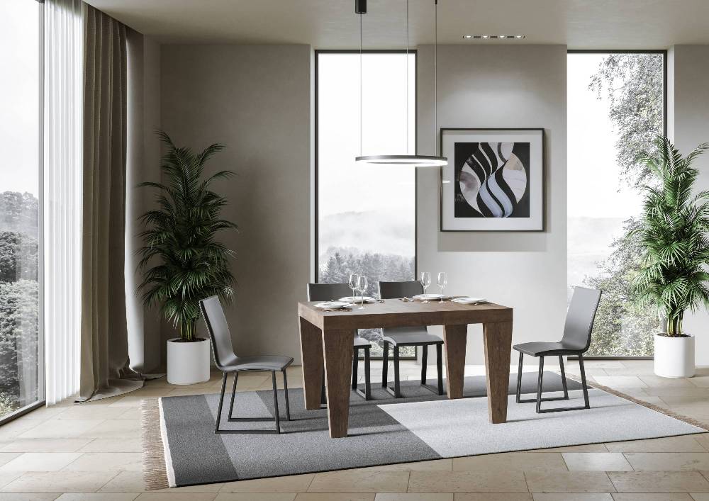 Itamoby Tavolo Spimbo Allungabile Noce 90×130 Allungato 234 Presa