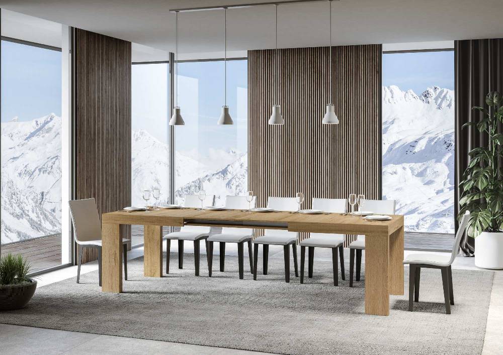 Itamoby Tavolo Roxell Allungabile Quercia Natura 90×160 Allungato 264 Vendite Flash