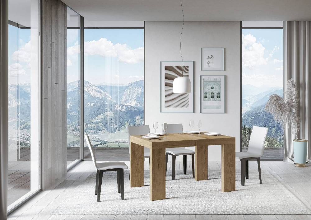 Itamoby Tavolo Roxell Allungabile Quercia Natura 90×130 Allungato 234 Moda