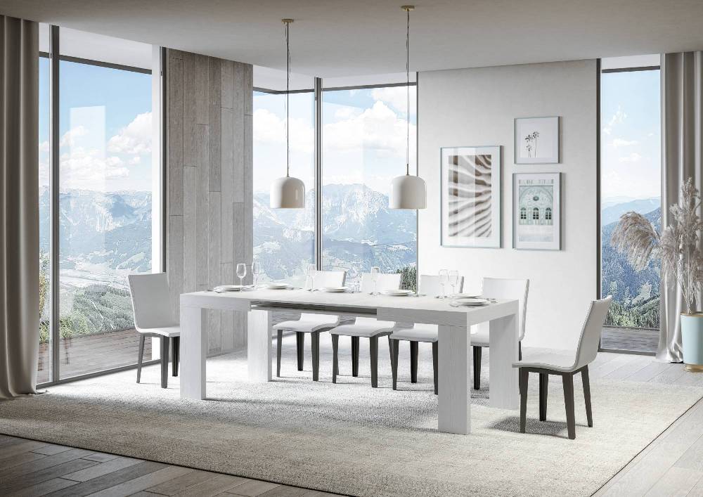 Itamoby Tavolo Roxell Allungabile Bianco Frassino 90×130 Allungato 234 2025