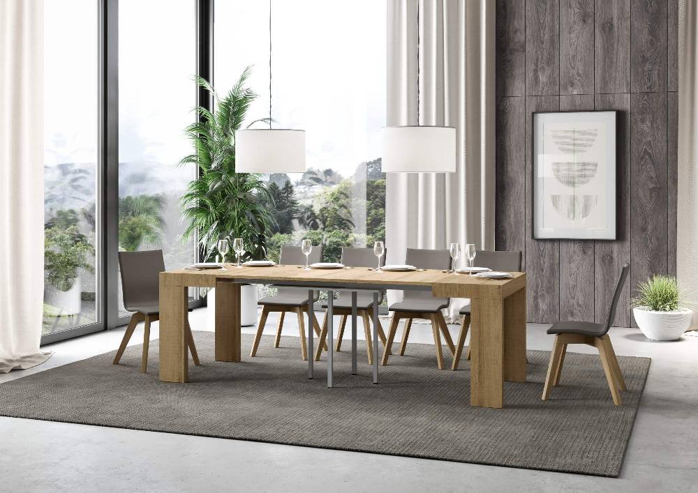 Itamoby Tavolo Roxell Allungabile Quercia Natura 90×90 Allungato 246 2025