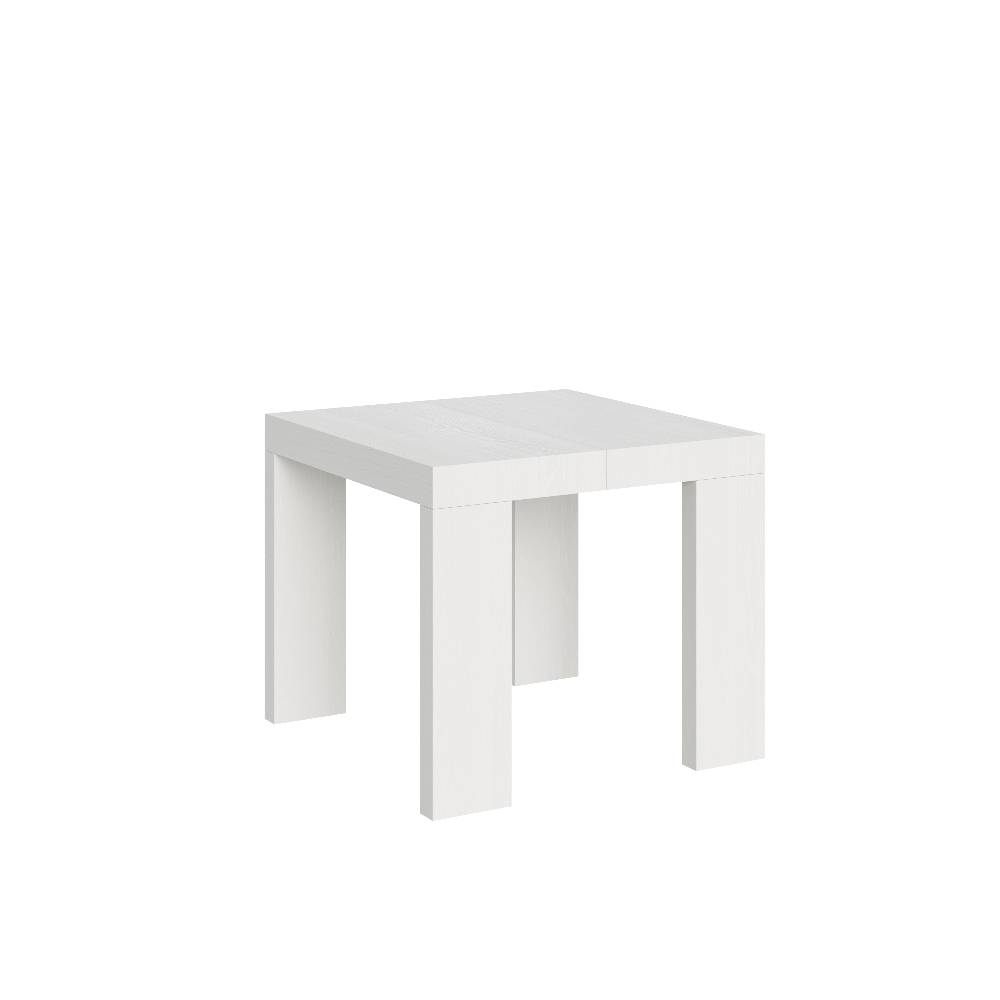 Itamoby Tavolo Roxell Allungabile Bianco Frassino 90×90 Allungato 246