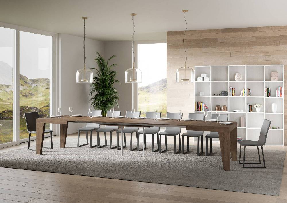 Itamoby Tavolo Naxy Allungabile Noce 90×160 Allungato 420 Qualità