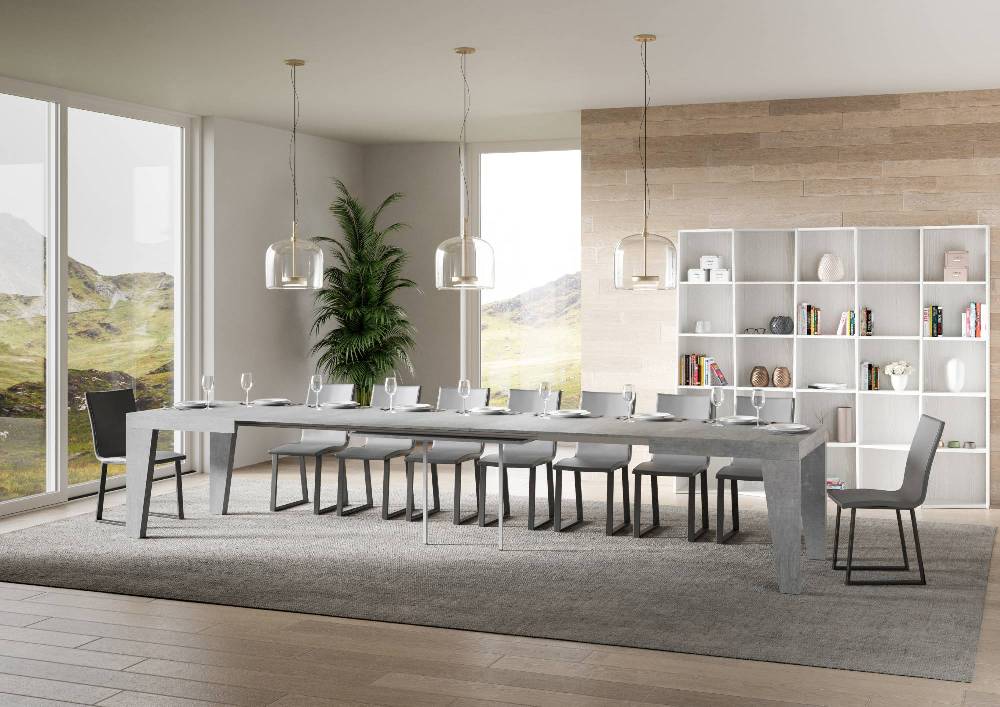Itamoby Tavolo Naxy Allungabile Cemento 90×160 Allungato 420 Vendita
