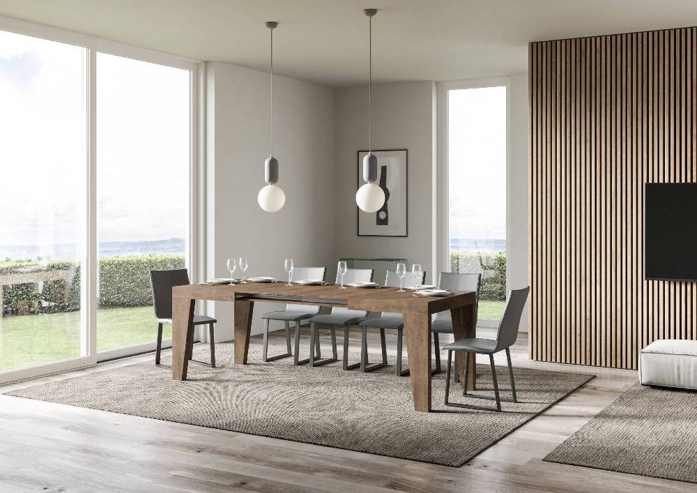 Itamoby Tavolo Naxy Allungabile Noce 90×130 Allungato 390 Pezzi Unici