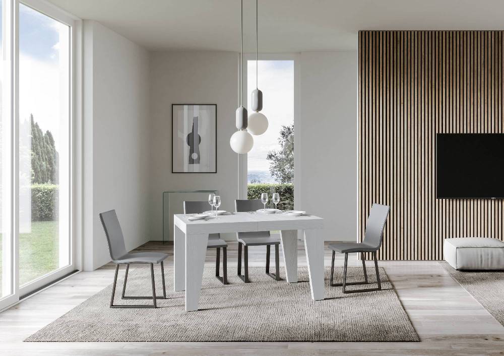 Itamoby Tavolo Naxy Allungabile Bianco Frassino 90×130 Allungato 390 Negozi Online