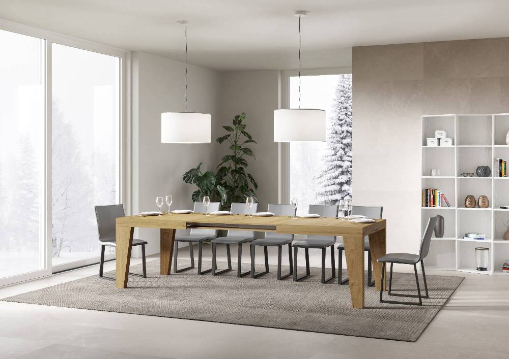 Itamoby Tavolo Naxy Allungabile Quercia Natura 90×180 Allungato 284 Promozione Limitata