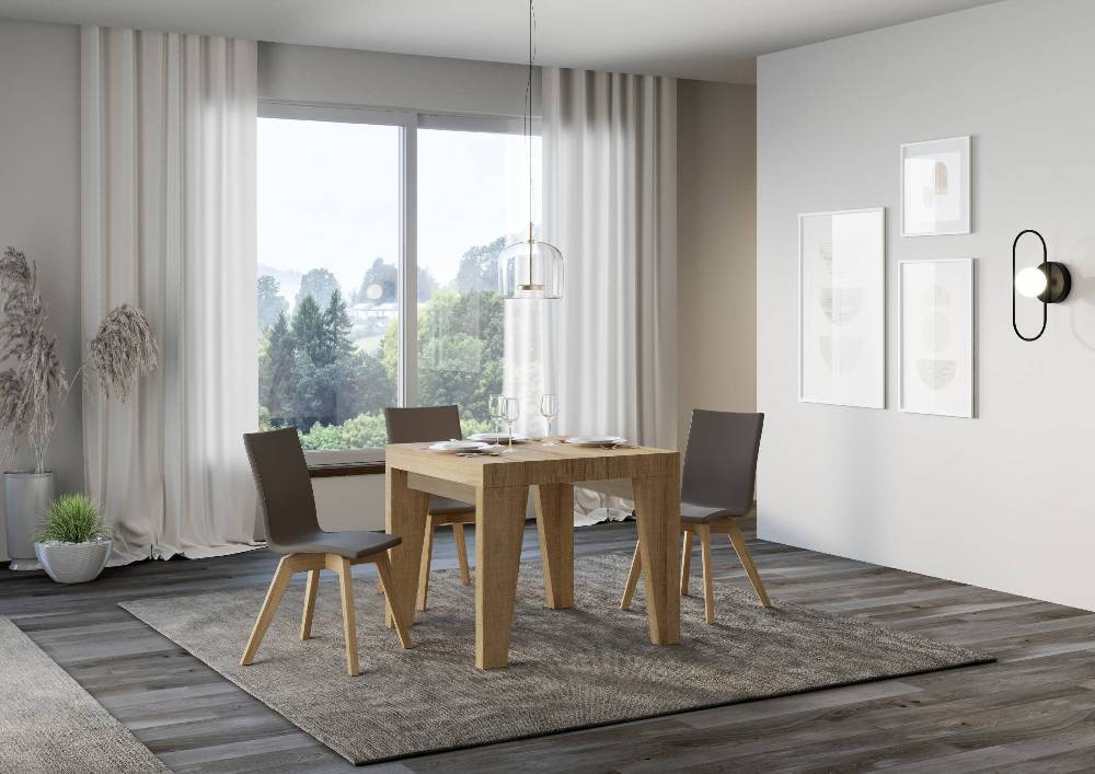 Itamoby Tavolo Naxy Allungabile Quercia Natura 90×90 Allungato 246 Fino al 60% di sconto
