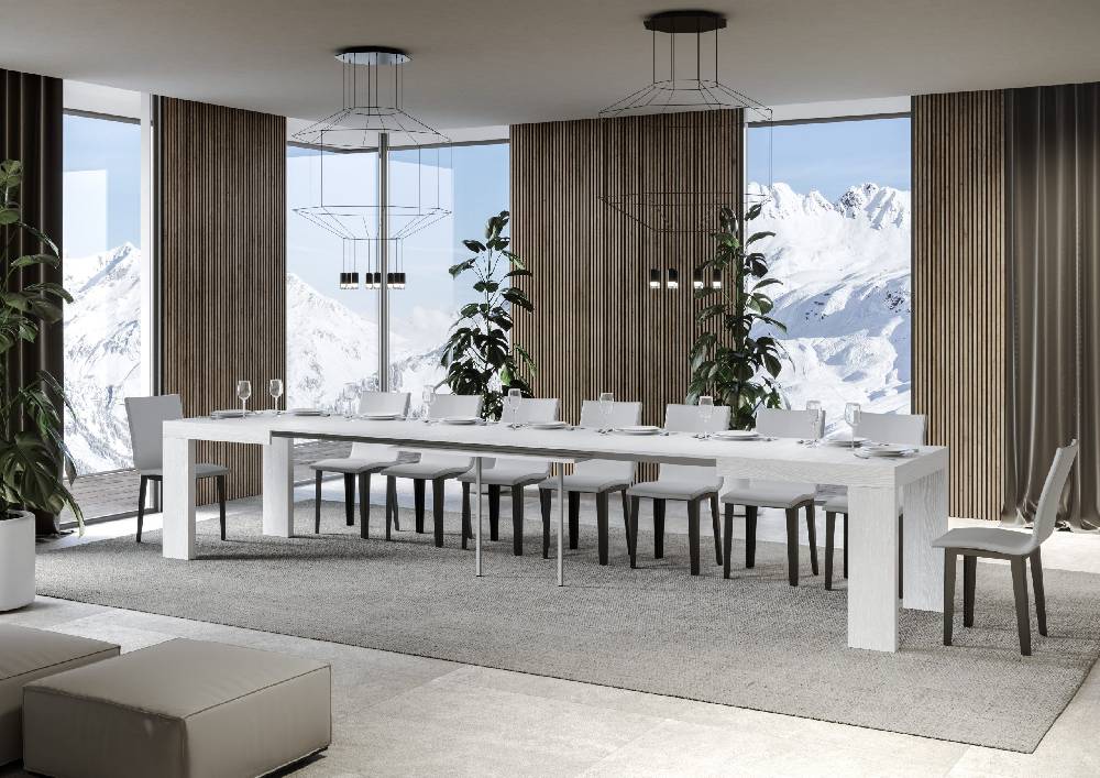 Itamoby Tavolo Roxell Allungabile Bianco Frassino 90×180 Allungato 440 Fino al 55% di sconto