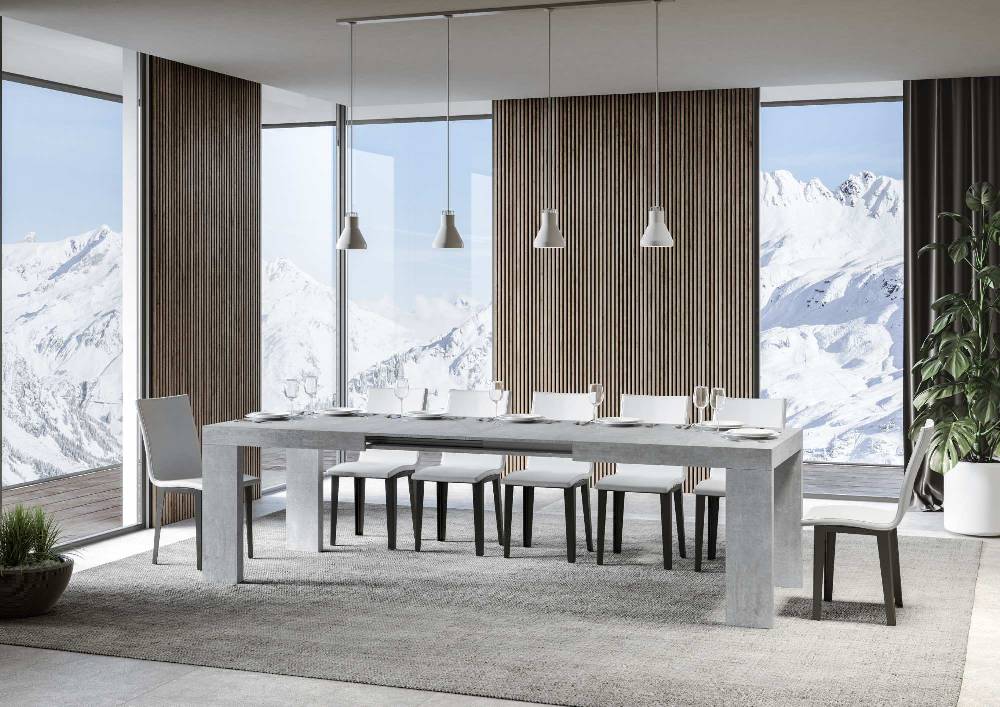 Itamoby Tavolo Roxell Allungabile Cemento 90×180 Allungato 284 Black Friday Prezzi