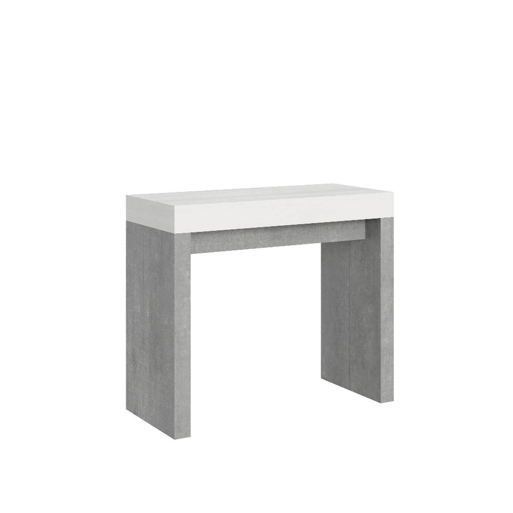 Itamoby Consolle Roxell Mix Bianco Frassino Gambe Cemento 2025