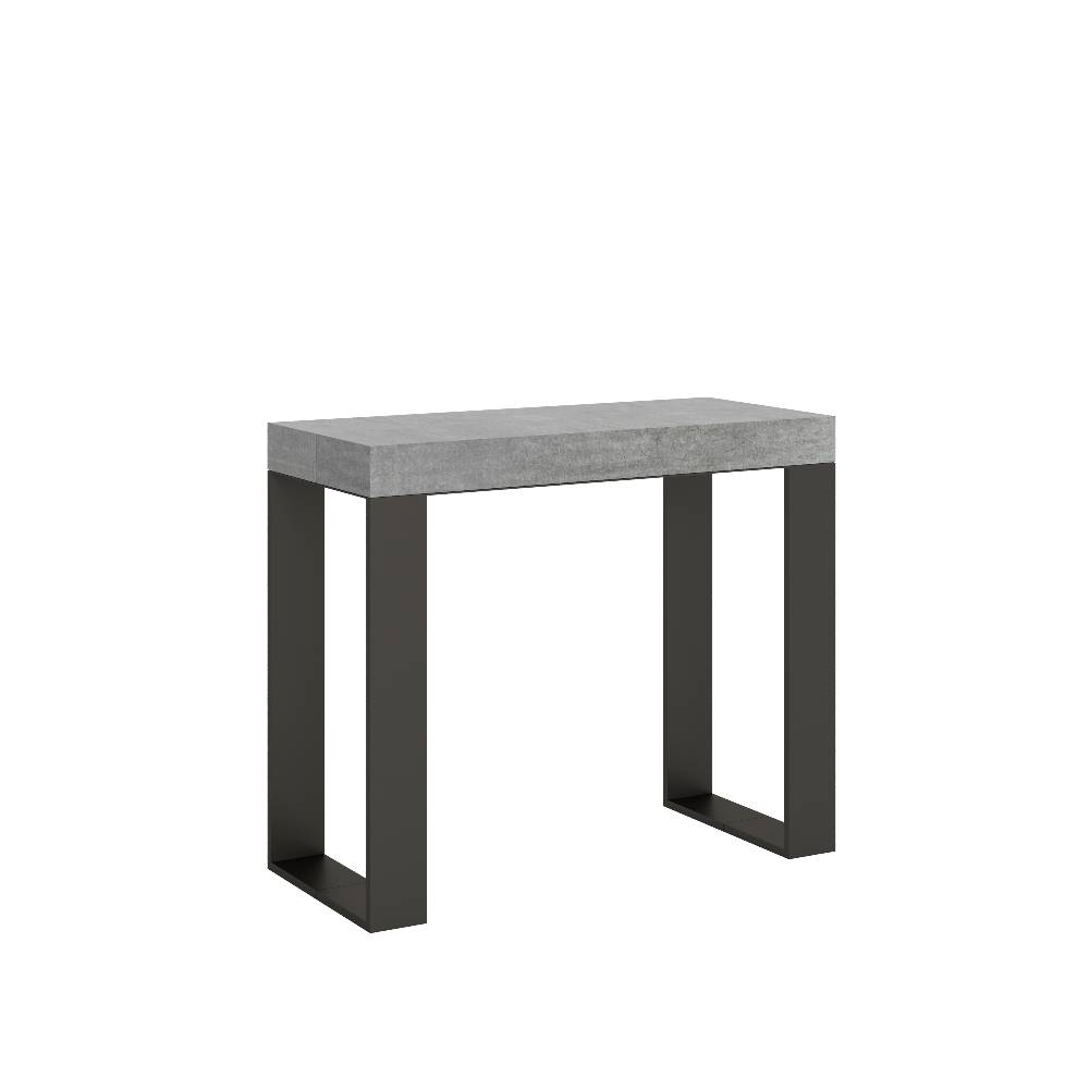 Itamoby Consolle Tecno Premium Cemento telaio Antracite