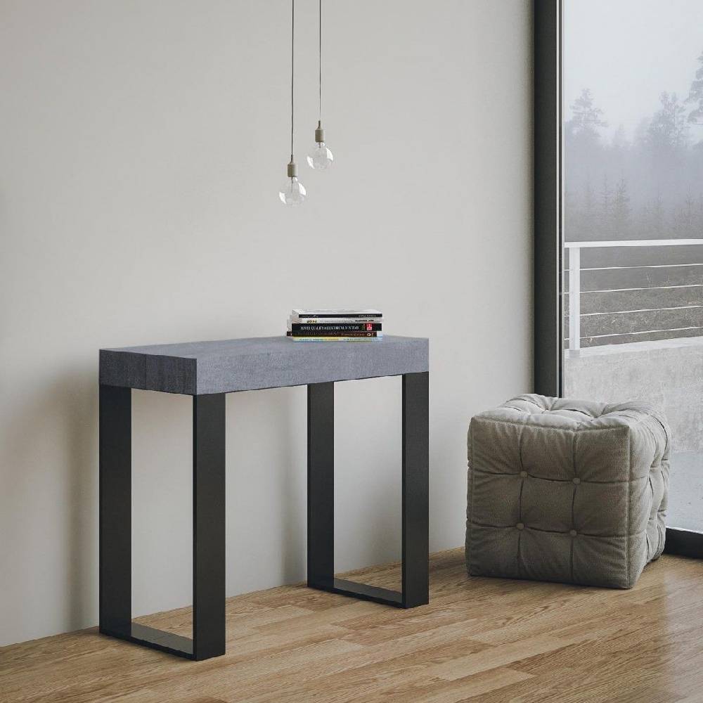 Itamoby Consolle Tecno Premium Cemento telaio Antracite Offerte speciali