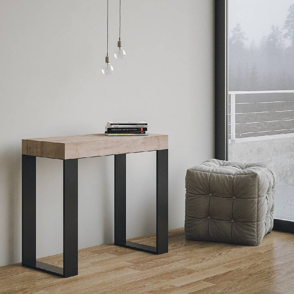 Itamoby Consolle Tecno Small Quercia Natura telaio Antracite Fino al 65% di sconto