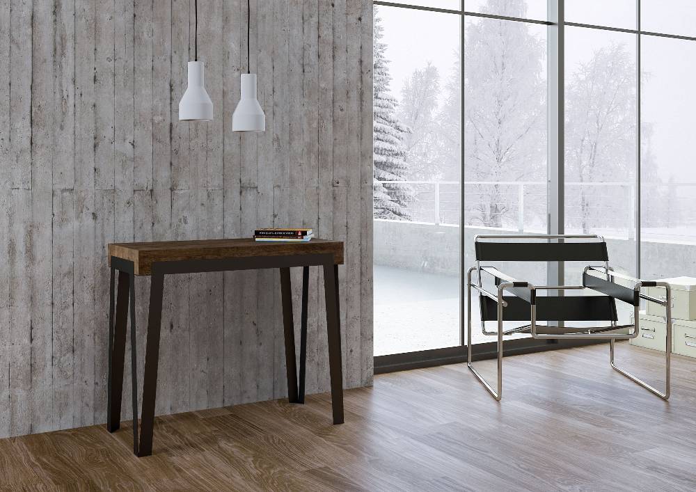 Itamoby Consolle Rio Small Premium Noce telaio Ruggine 50% di sconto per tempo limitato