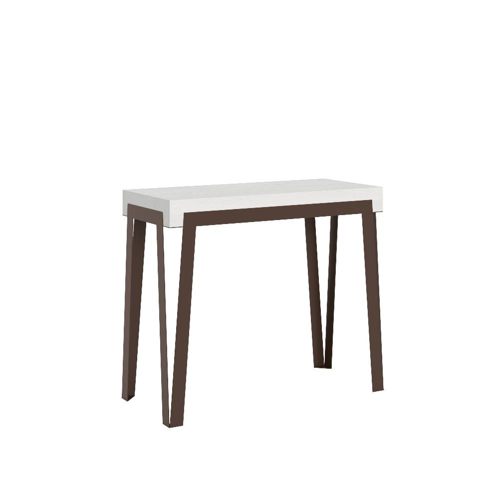 Itamoby Consolle Rio Small Premium Bianco Frassino telaio Ruggine Sconti questo mese