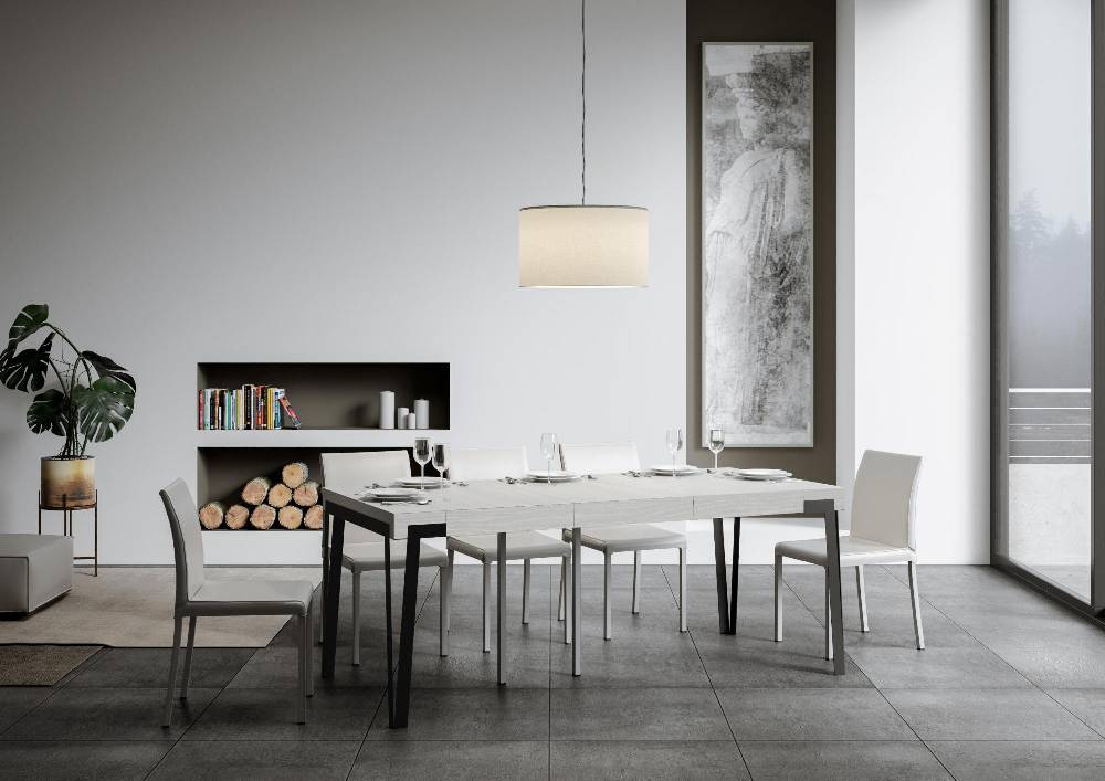 Itamoby Consolle Rio Small Premium Bianco Frassino telaio Ruggine Sconti questo mese