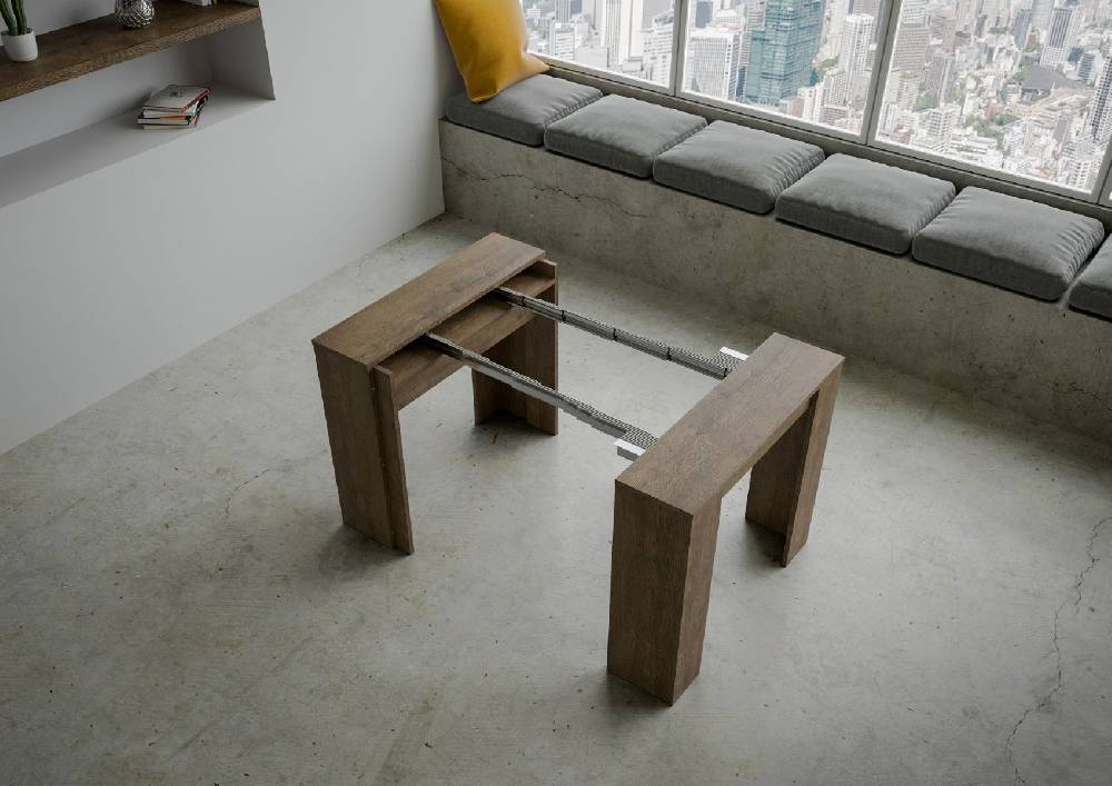 Itamoby Consolle Venus Noce 4 allunghe cm.62 Qualità Garantita