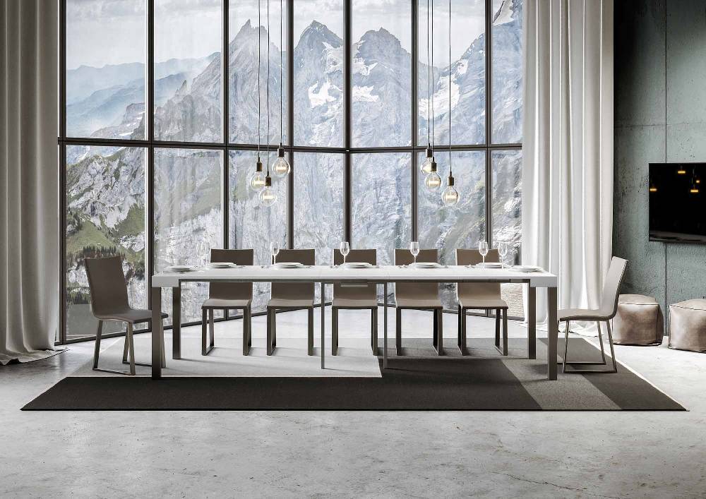 Itamoby Consolle Everyday Bianco Frassino telaio Antracite Saldi