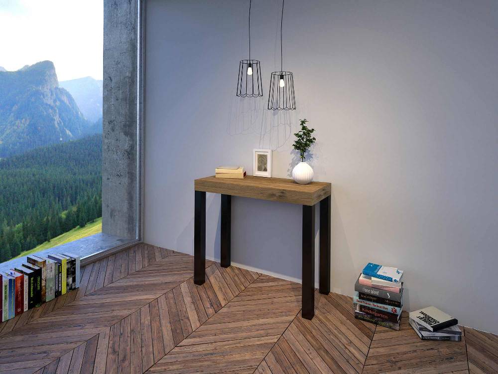 Itamoby Consolle Everyday Small Quercia Natura telaio Antracite Vendita Calda