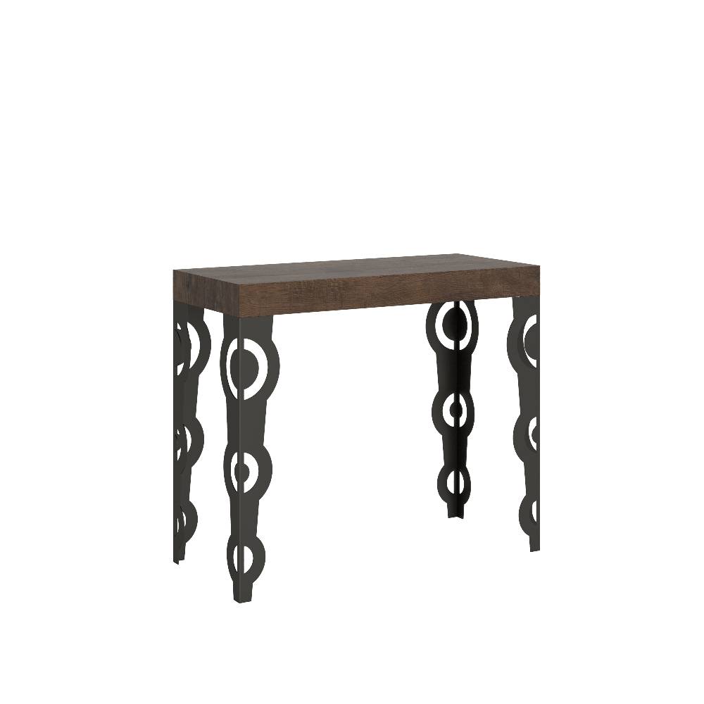 Itamoby Consolle Karamay Premium Noce telaio Antracite Saldi Di Fabbrica