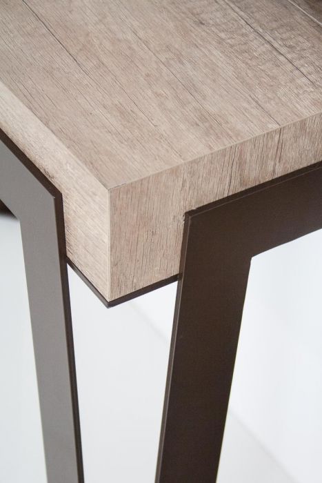 Itamoby Consolle Rio Small Premium Quercia Natura telaio Antracite Smaltimento dello stoccaggio
