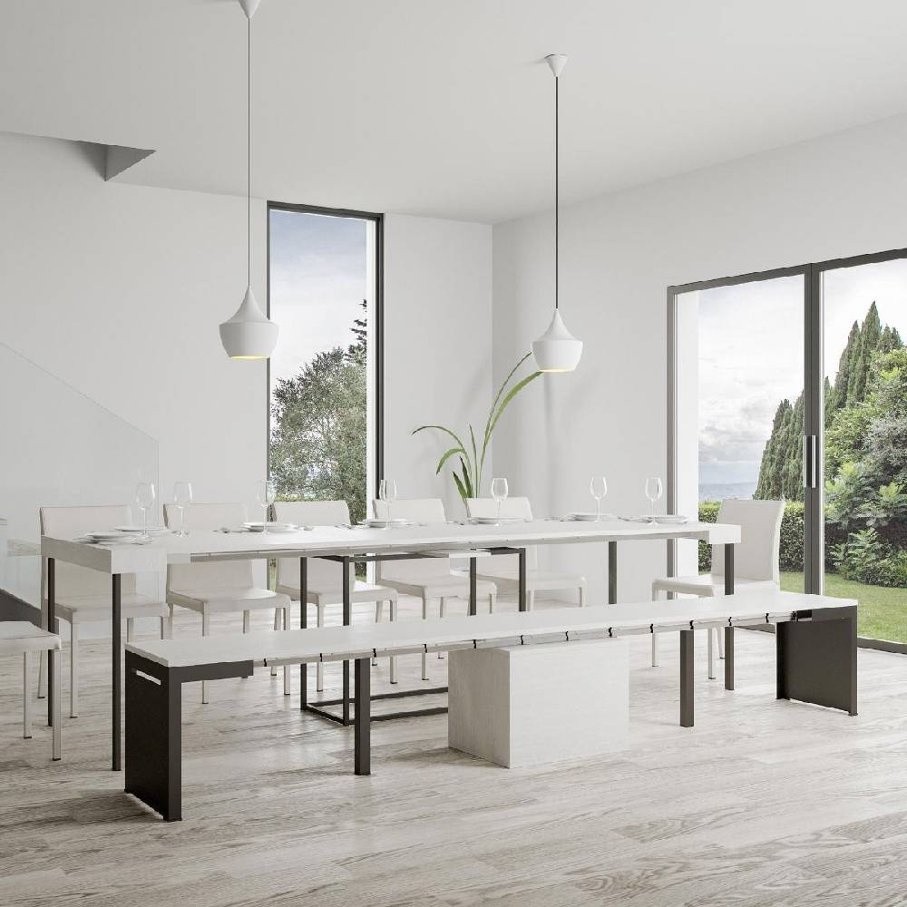 Itamoby Panca Walk Bianco Frassino telaio Antracite Nuovi prodotti