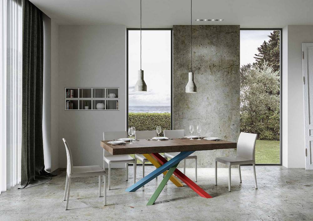 Itamoby Tavolo allungabile 90×160/264 cm Volantis Premium Noce telaio 4/B ACQUISTA ORA