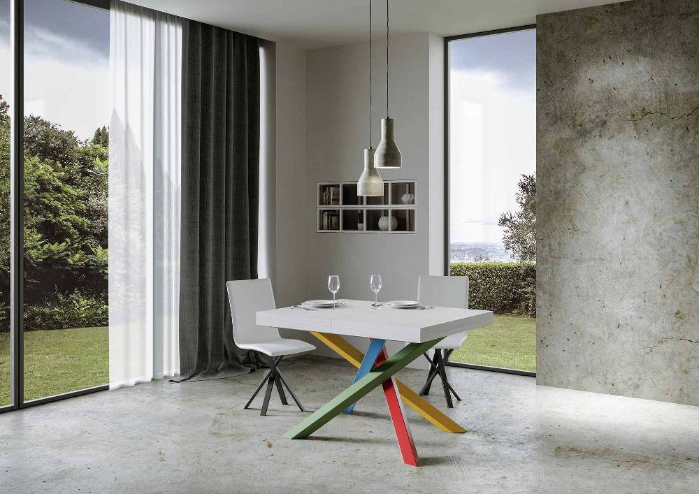Itamoby Tavolo allungabile 90×140/244 cm Volantis Premium Bianco Frassino telaio 4/B Fino al 65% di sconto
