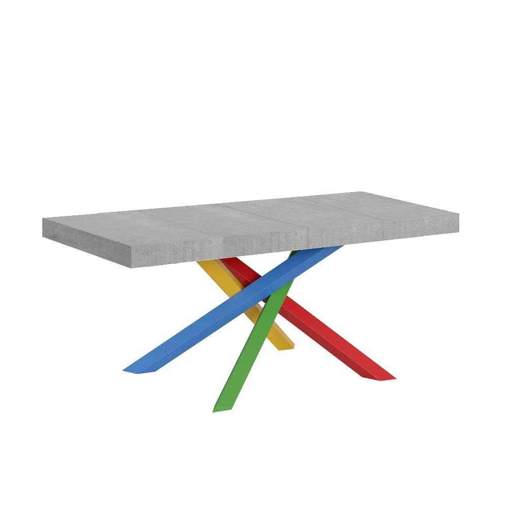 Itamoby Tavolo allungabile 90×130/234 cm Volantis Premium Cemento telaio 4/B Offerta speciale della fabbrica