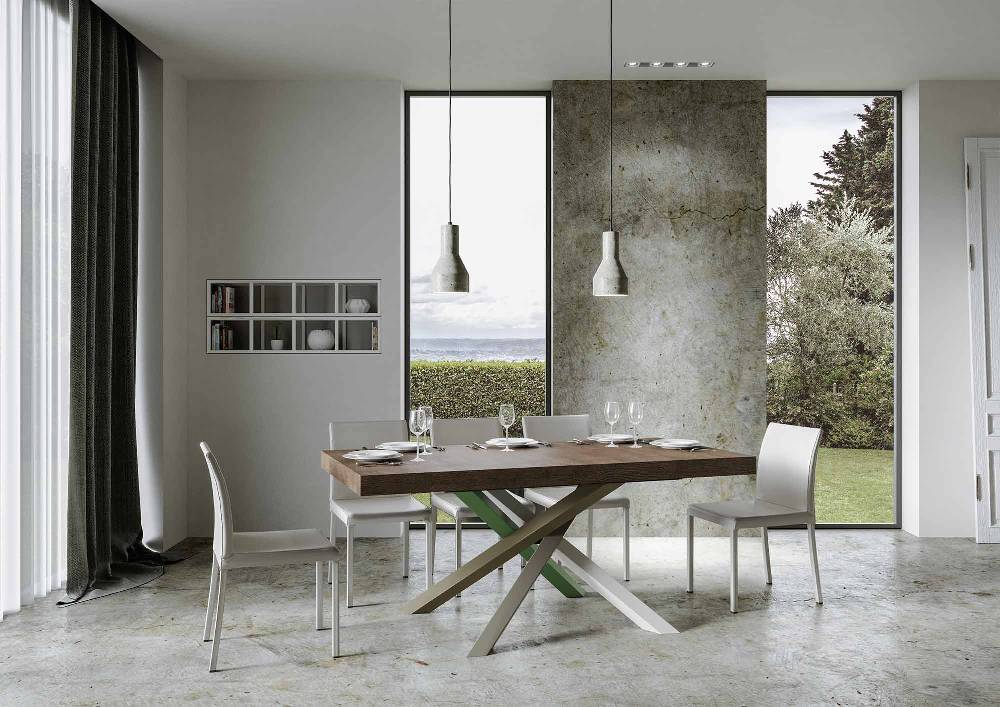 Itamoby Tavolo allungabile 90×180/284 cm Volantis Premium Noce telaio 4/A 50% di sconto con spedizione gratuita