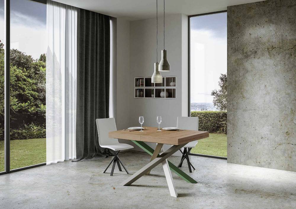 Itamoby Tavolo allungabile 90×130/234 cm Volantis Premium Quercia Natura telaio 4/A Nuovo