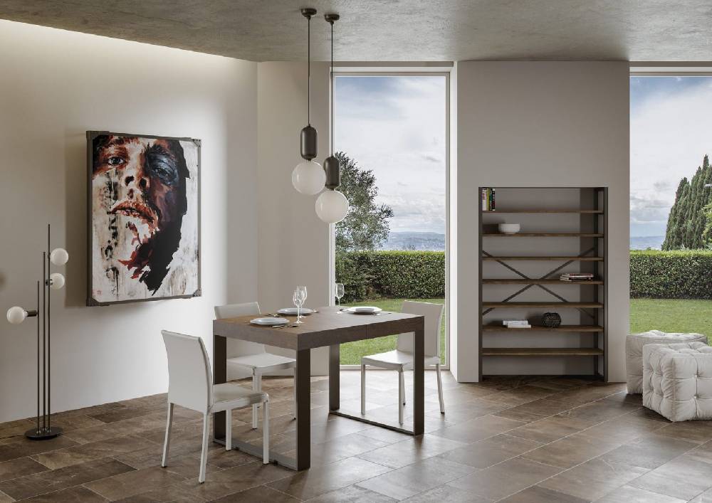 Itamoby Tavolo allungabile 90×140/244 cm Tecno Premium Noce Saldi