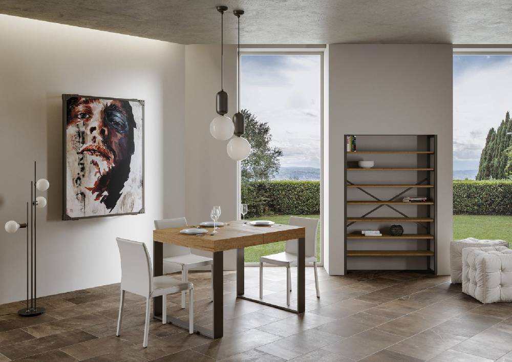 Itamoby Tavolo allungabile 90×120/224 cm Tecno Premium Quercia Natura I Più Venduti