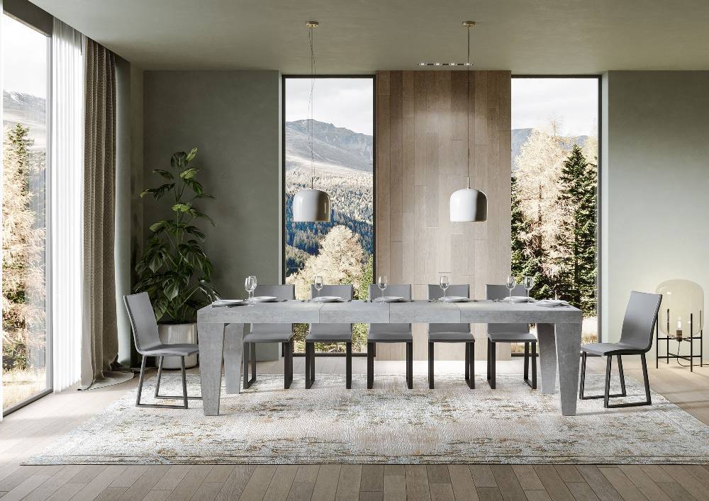Itamoby Tavolo allungabile 90×180/284 cm Spimbo Premium Cemento Sconto di tempo limitato