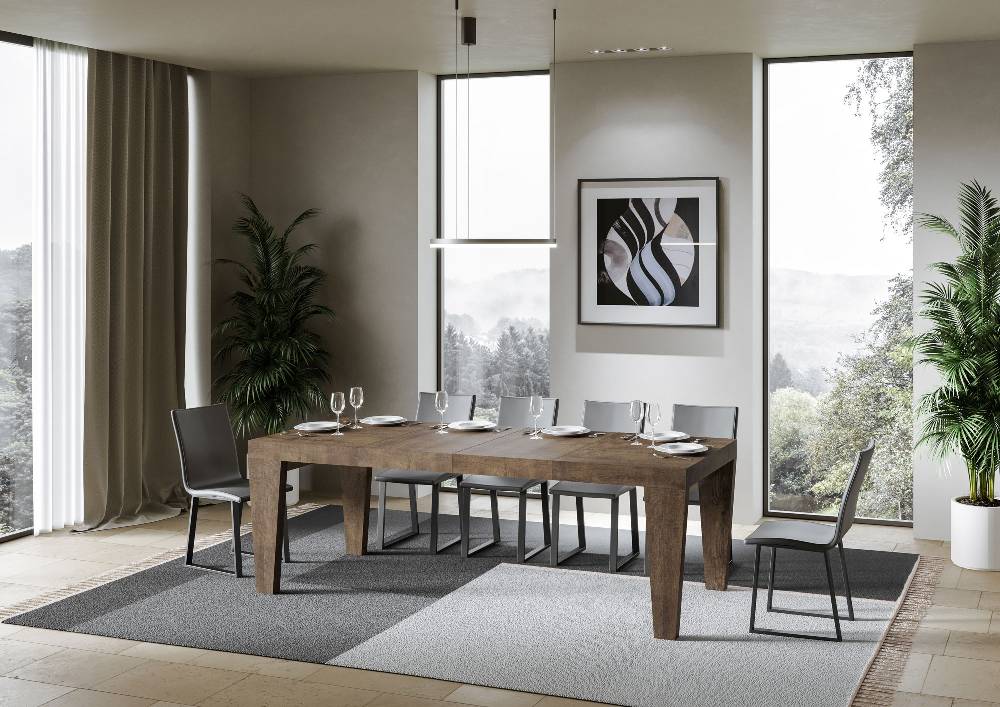 Itamoby Tavolo allungabile 90×140/244 cm Spimbo Premium Noce Fornitura limitata