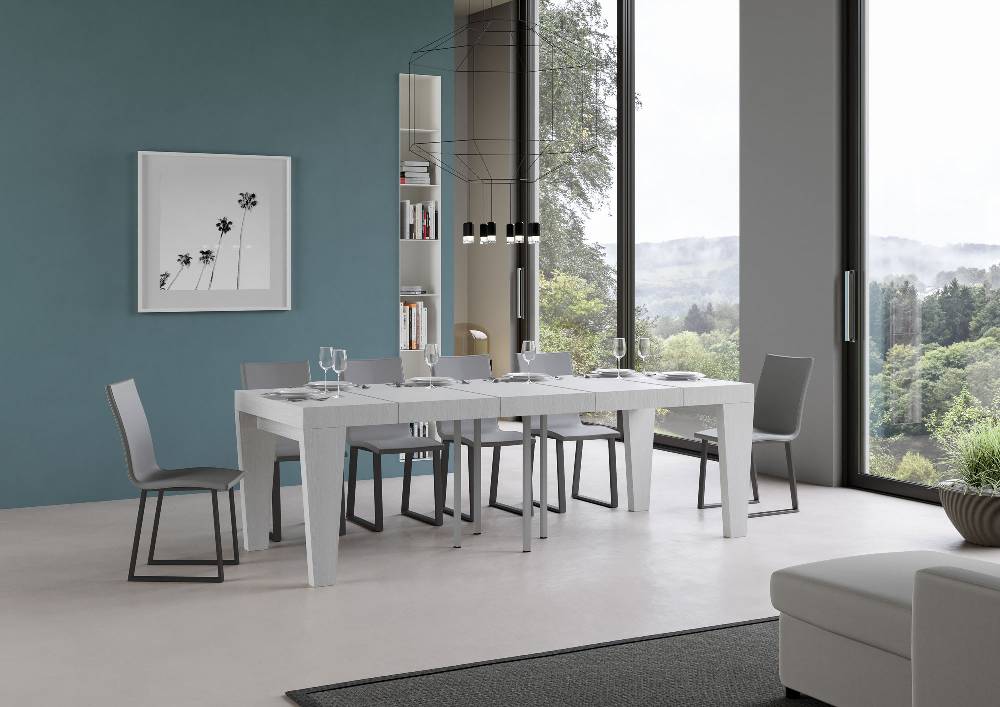 Itamoby Tavolo allungabile 90×90/246 cm Spimbo Premium Bianco Frassino Latest fashion
