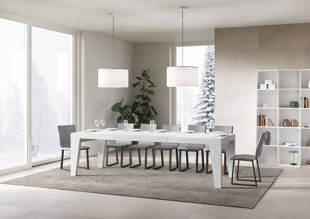 Itamoby Tavolo allungabile 90×180/284 cm Naxy Premium Bianco Frassino Lightning offer