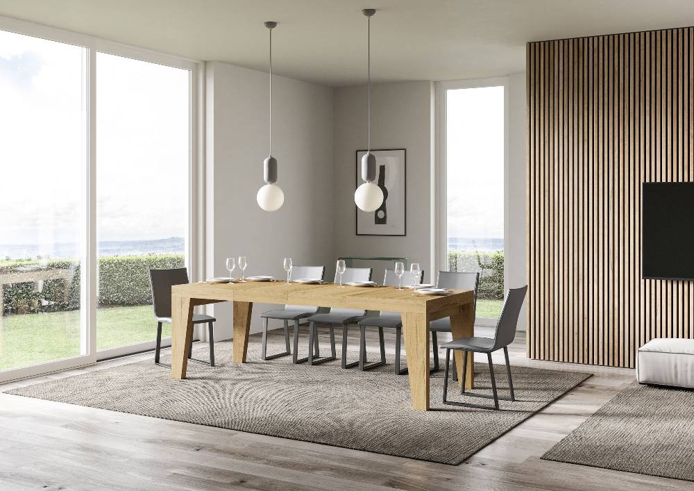 Itamoby Tavolo allungabile 90×140/244 cm Naxy Premium Quercia Natura Offerte giornaliere