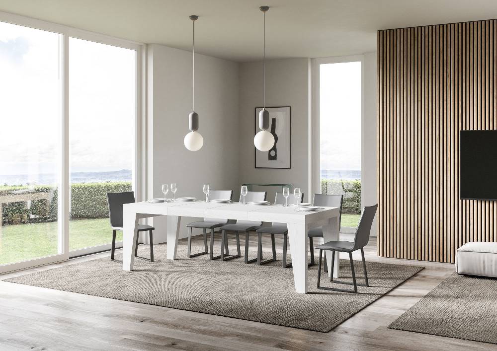 Itamoby Tavolo allungabile 90×130/234 cm Naxy Premium Bianco Frassino Super Saving Price