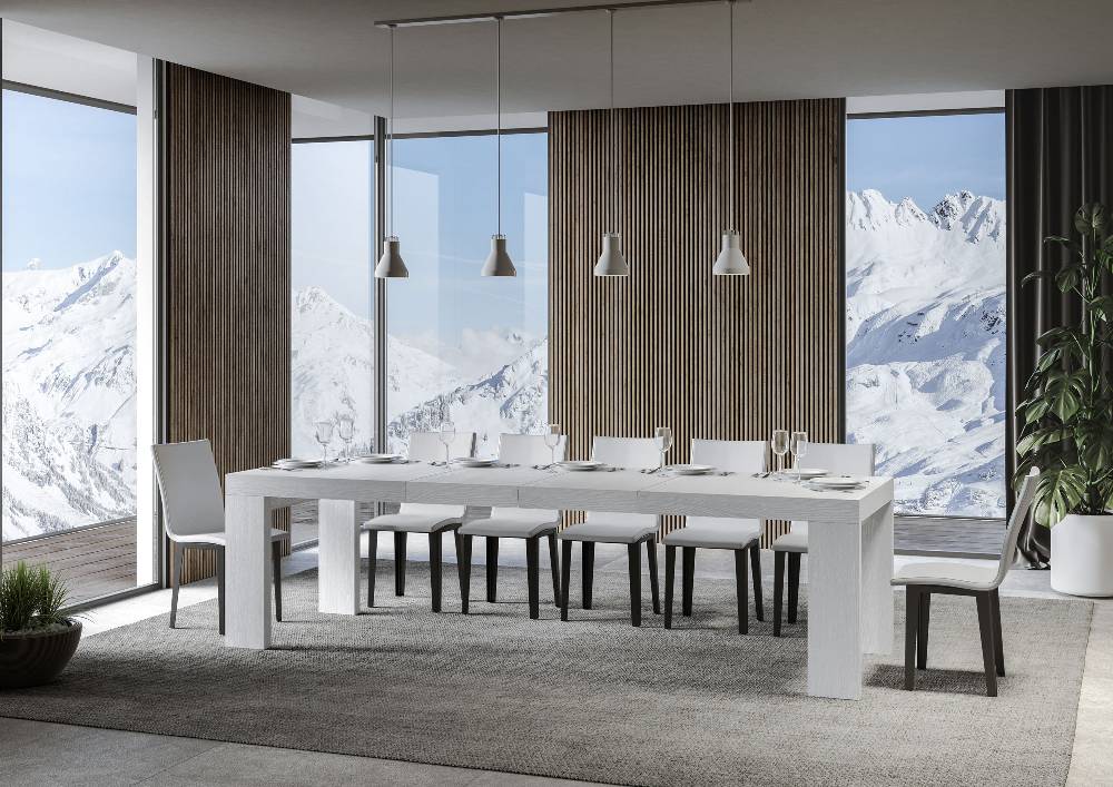 Itamoby Tavolo allungabile 90×180/284 cm Roxell Premium Bianco Frassino Fino al 65% di sconto