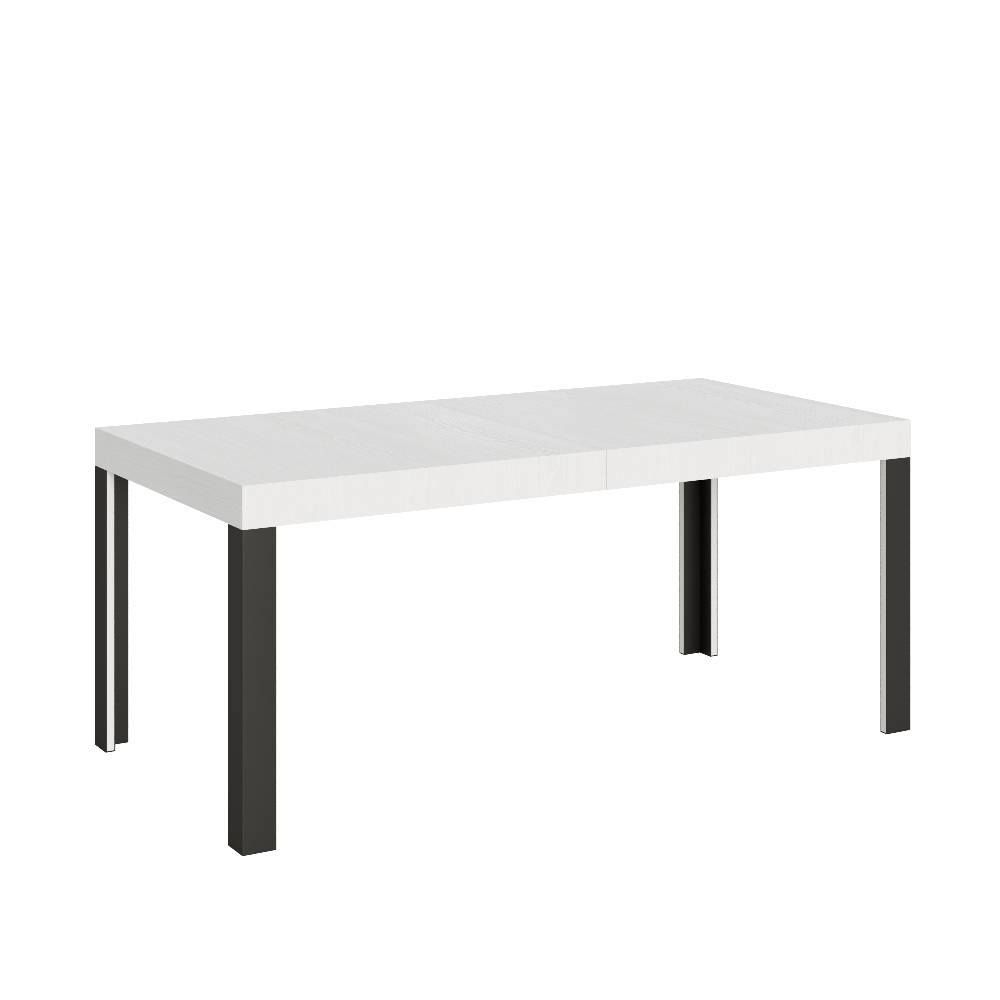 Itamoby Tavolo Linea Allungabile piano Bianco Frassino 90×180 Allungato 284 telaio Antracite 50% di sconto con spedizione gratuita