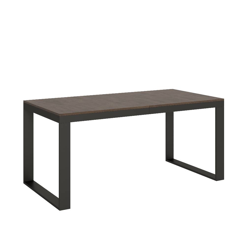 Itamoby Tavolo Tecno Evolution piano Noce 90×180 Allungato 90×284 telaio Antracite Sconto