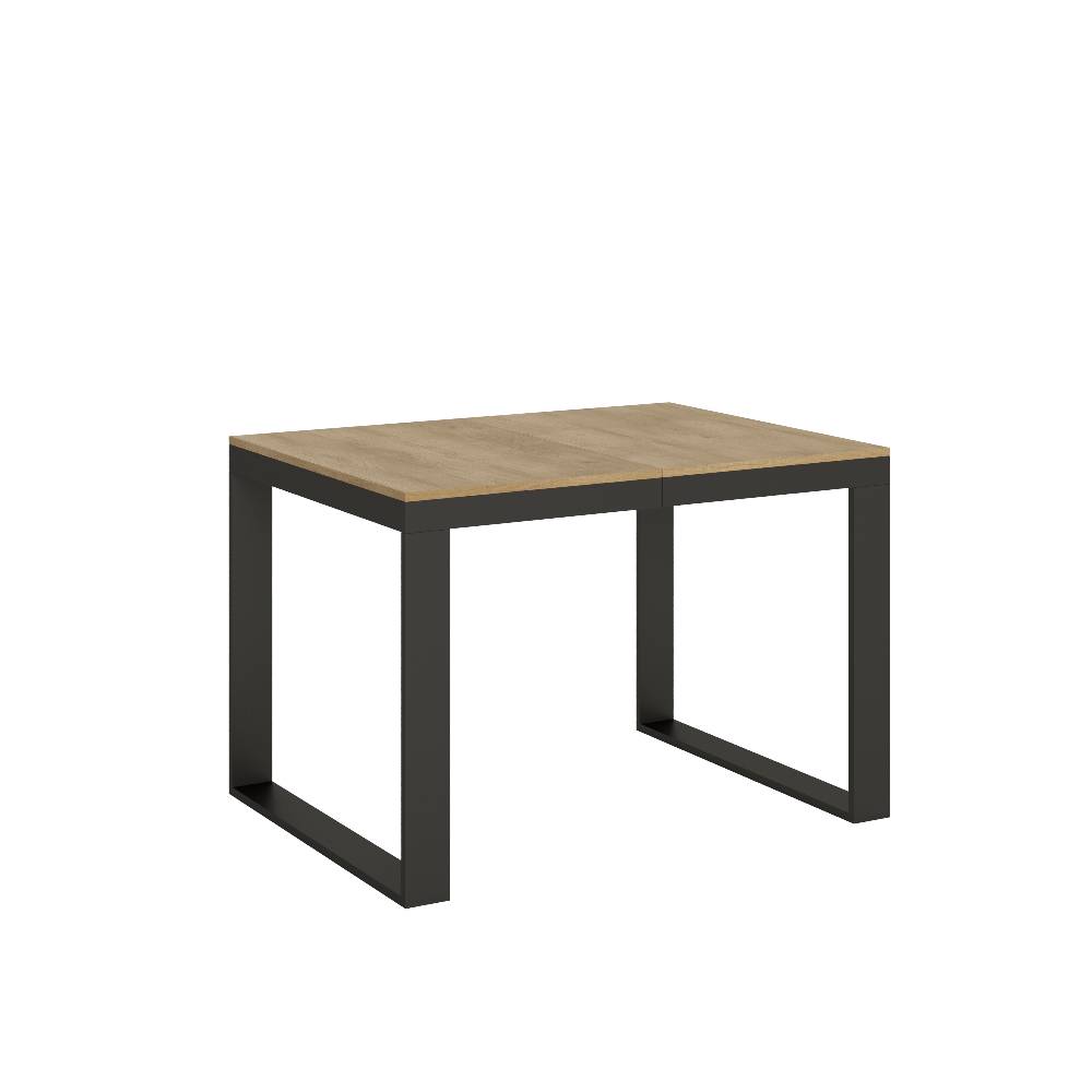 Itamoby Tavolo Tecno Evolution piano Quercia Natura 90×120 Allungato 90×224 telaio Antracite Vendita Economica