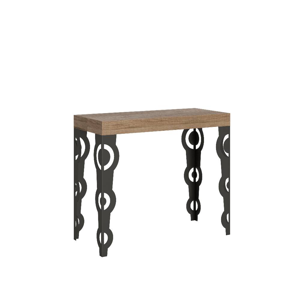 Itamoby Consolle Karamay Small Quercia Natura telaio Antracite