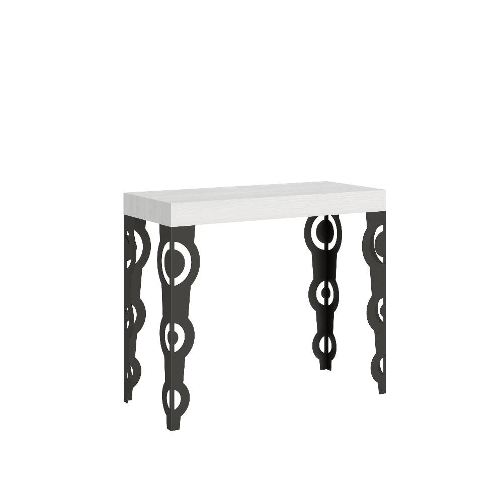 Itamoby Consolle Karamay Small Bianco Frassino telaio Antracite Comprane uno, ottenene uno gratis