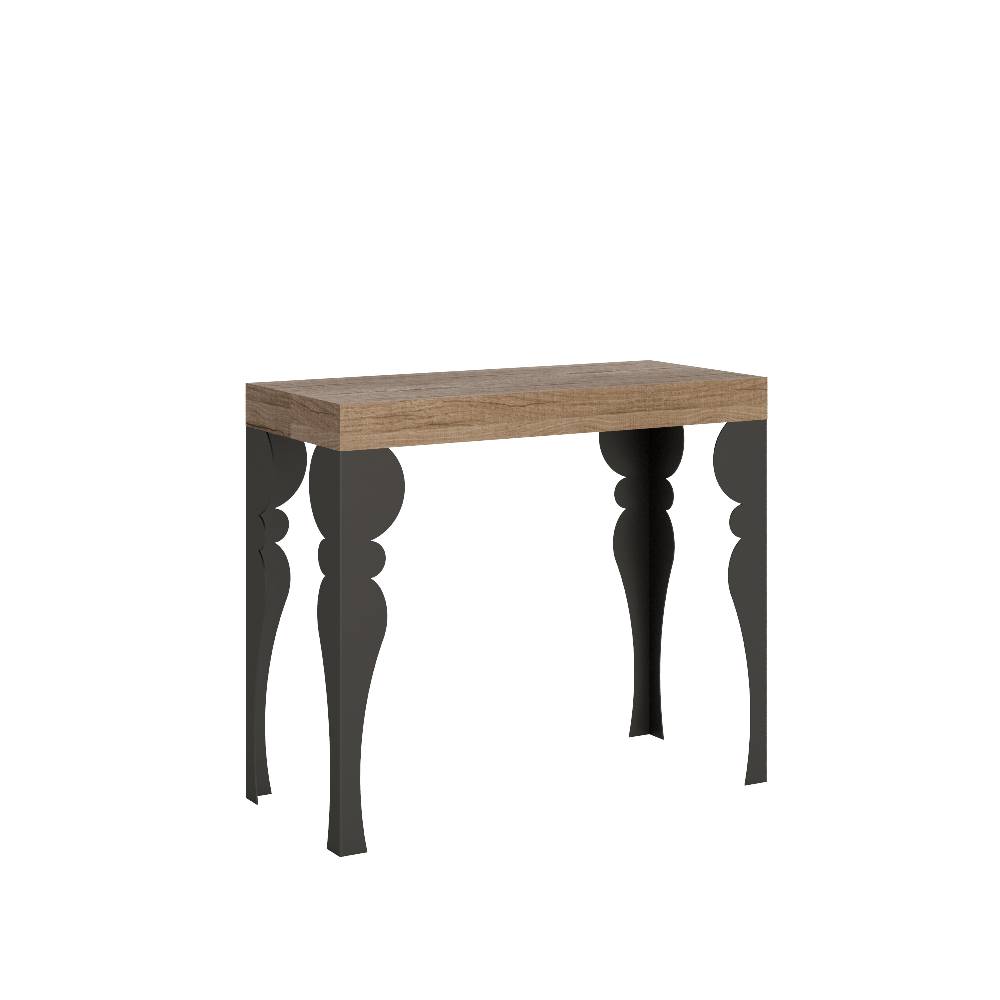 Itamoby Consolle Paxon Premium Quercia Natura telaio Antracite Enormi risparmi